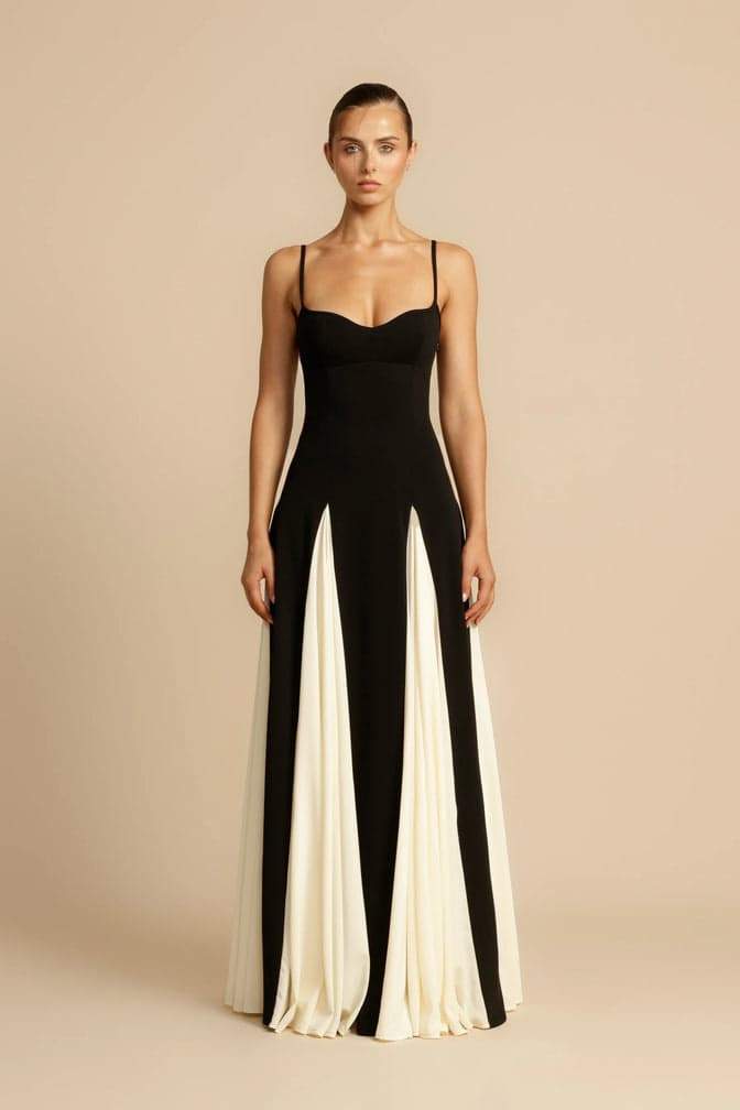 Anna-Berg | Color Block Slip Dress