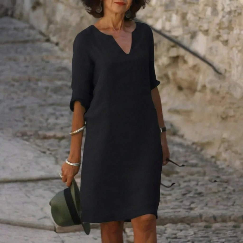 Anna-Berg | Statement Flattering Dress with Graceful Drape