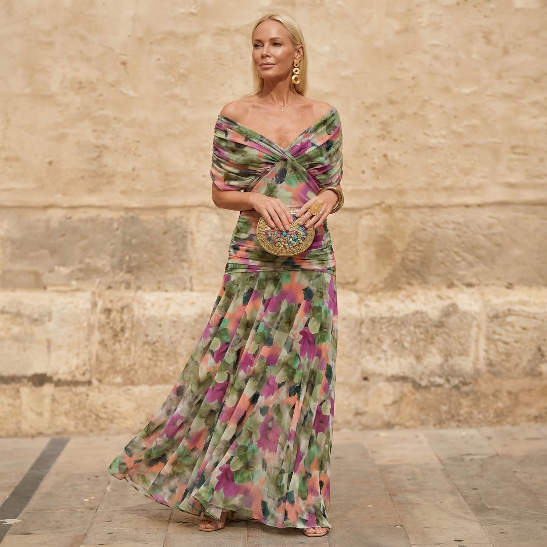 Anna-Berg | Elegant Colorful Dress in a Flattering Cut