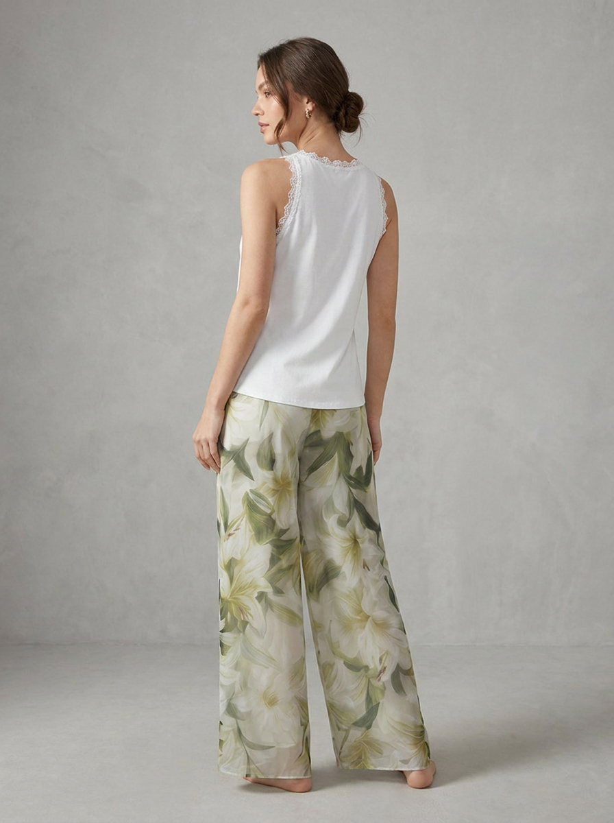 Anna-Berg | Elegant Airy Set With Floral Print Made to Turn Heads
