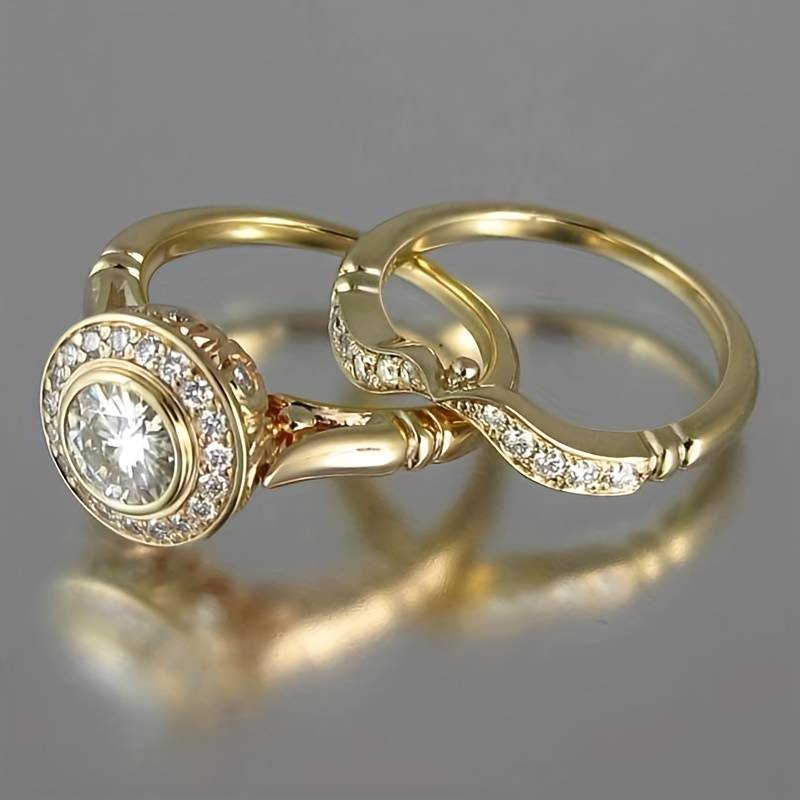 Vintage Gold & Zirconia Ring Package