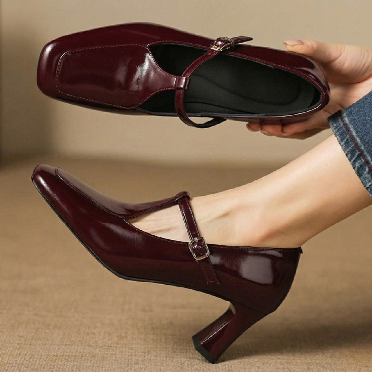 Anna-Berg | Genuine Leather Heels