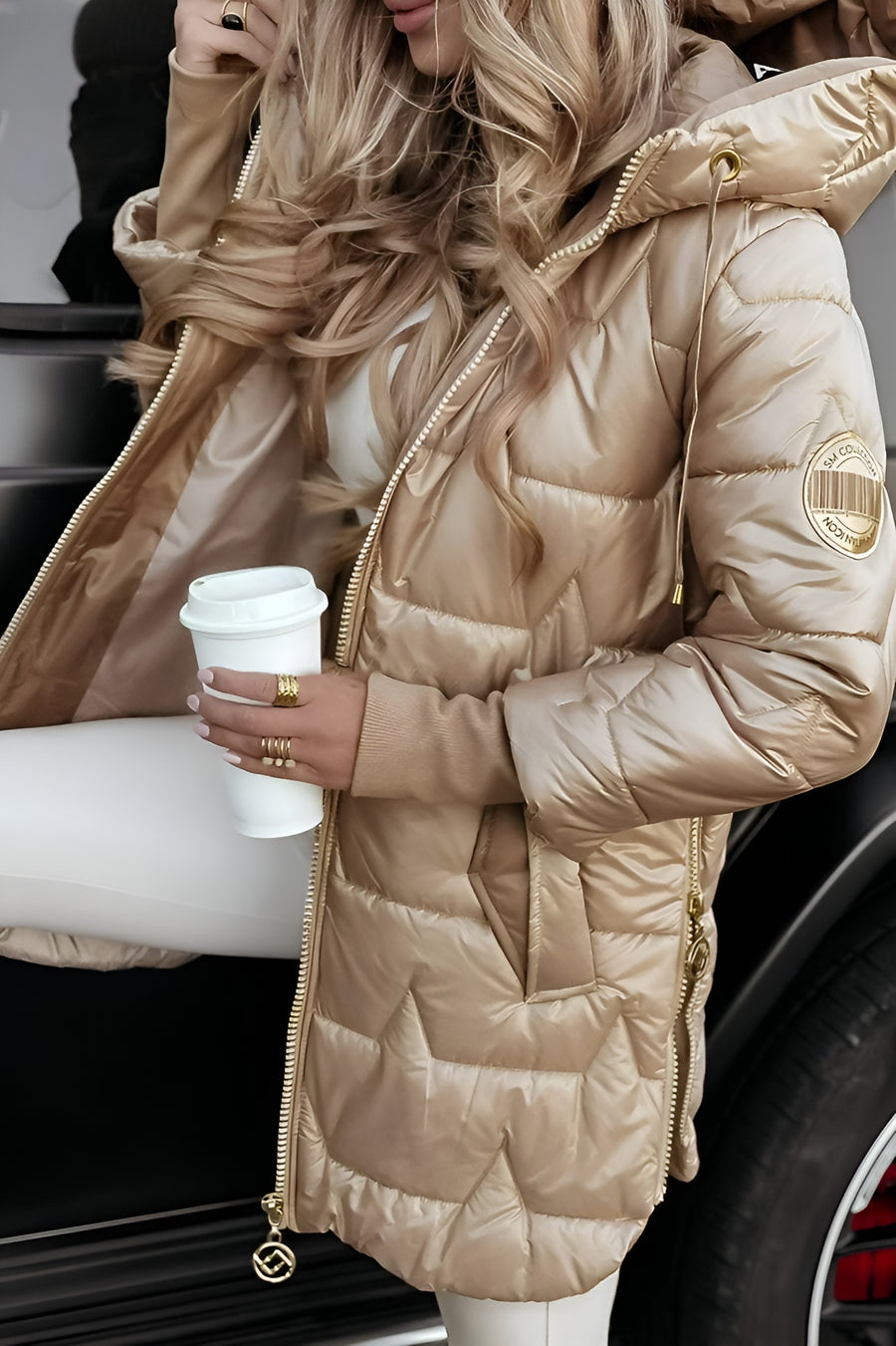 Anna-Berg | Winter Coat with Hood and Padding