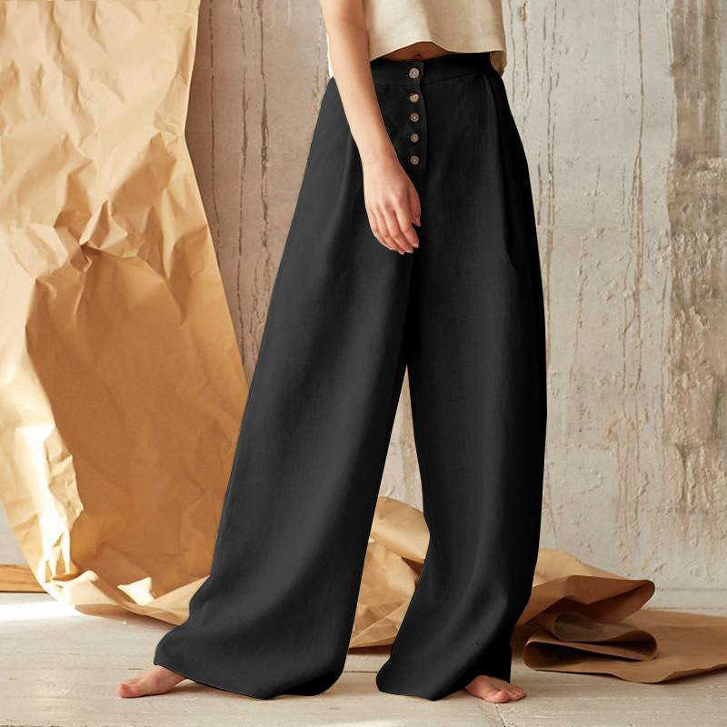 Anna-Berg | Wide-Leg Cotton Pant