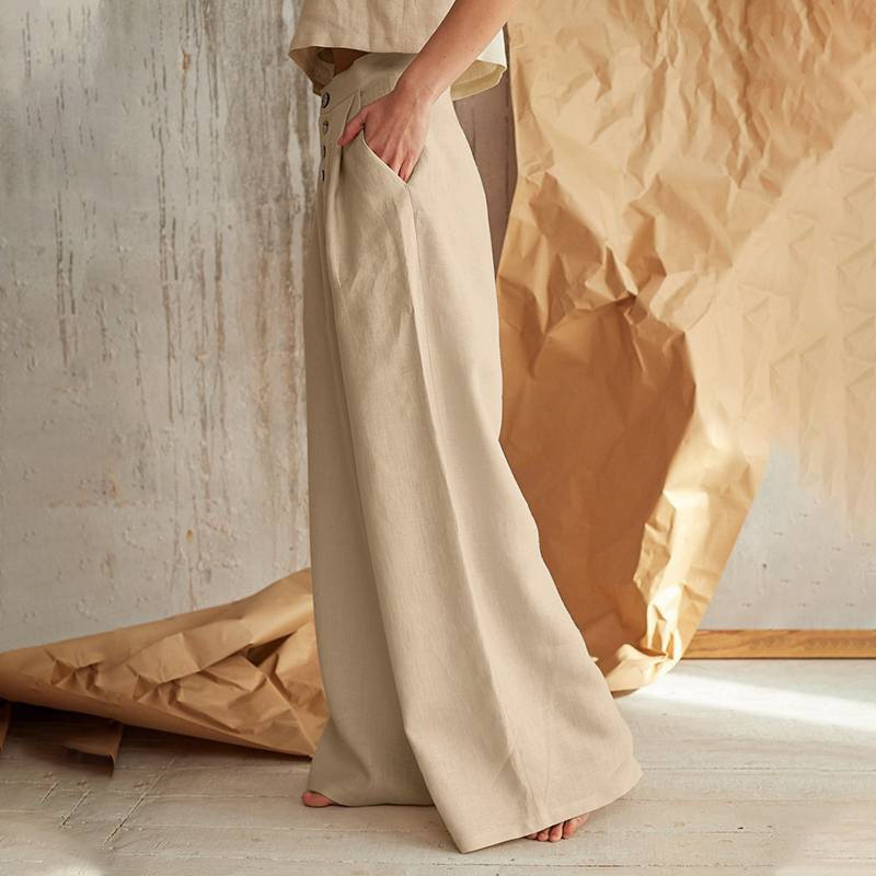 Anna-Berg | Wide-Leg Cotton Pant