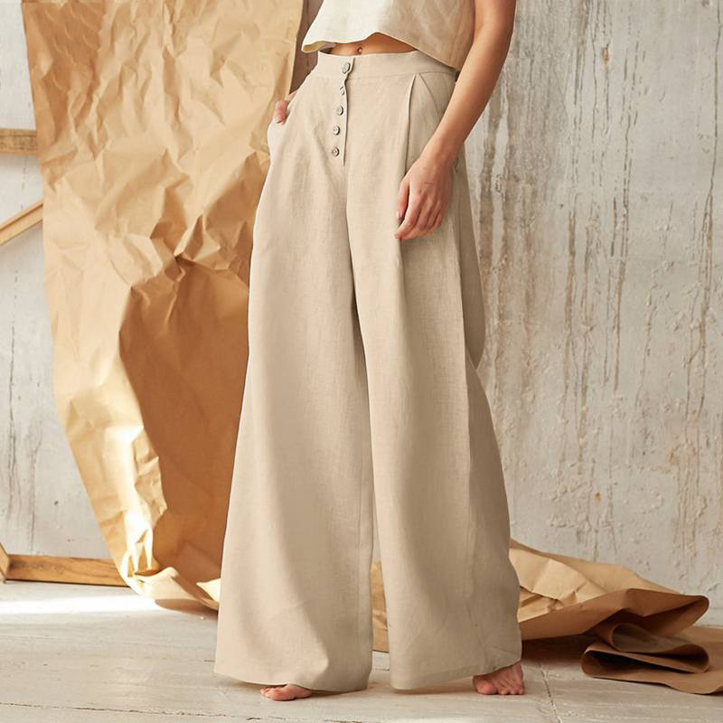 Anna-Berg | Wide-Leg Cotton Pant