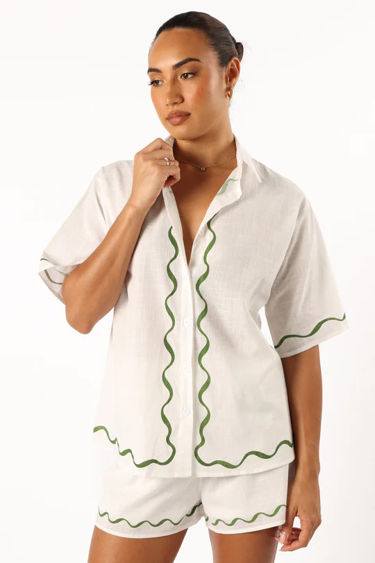 Anna-Berg | Natural Relaxed Fit Linen Two-Piece Set
