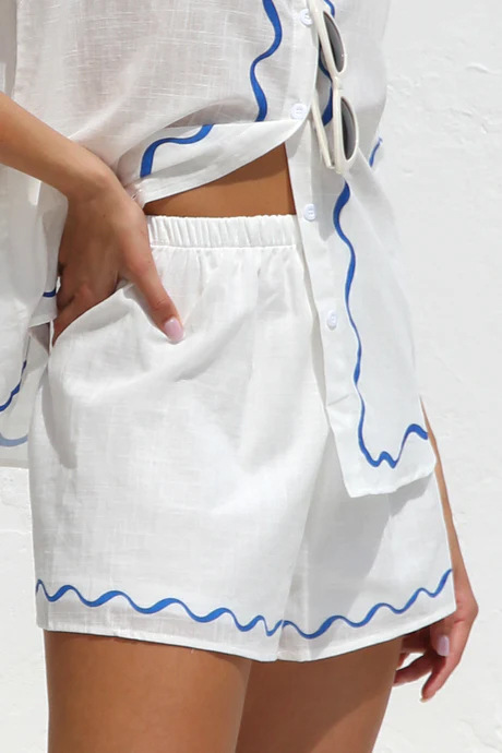 Anna-Berg | Natural Relaxed Fit Linen Two-Piece Set