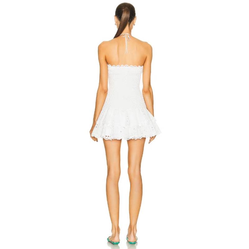 Anna-Berg | Smocked Strapless Mini Dress