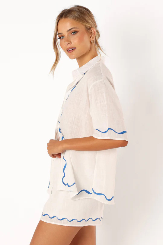 Anna-Berg | Natural Relaxed Fit Linen Two-Piece Set