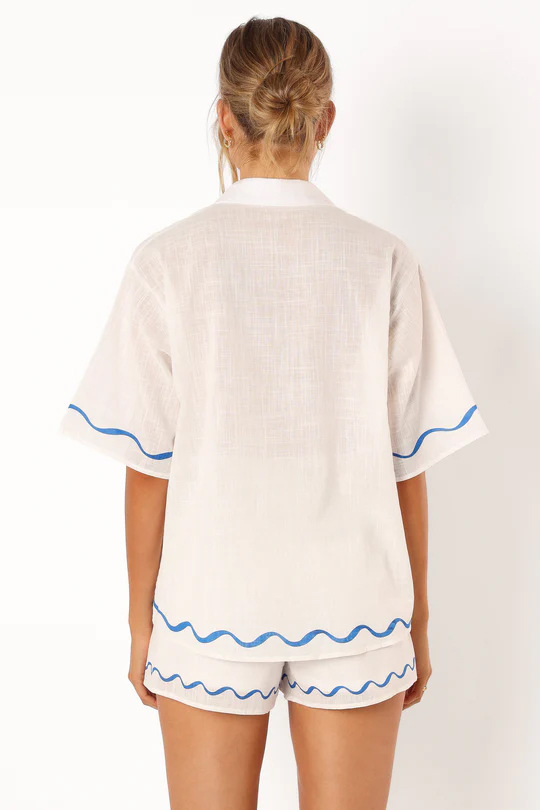Anna-Berg | Natural Relaxed Fit Linen Two-Piece Set