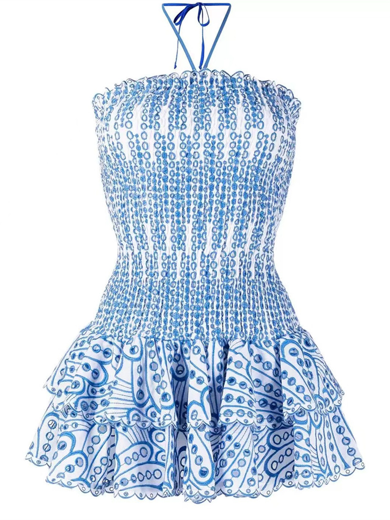 Anna-Berg | Smocked Strapless Mini Dress