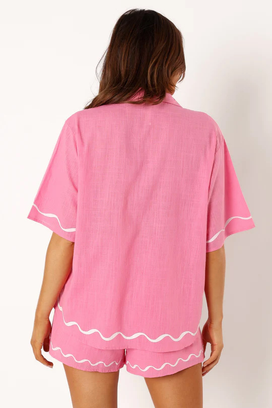 Anna-Berg | Natural Relaxed Fit Linen Two-Piece Set