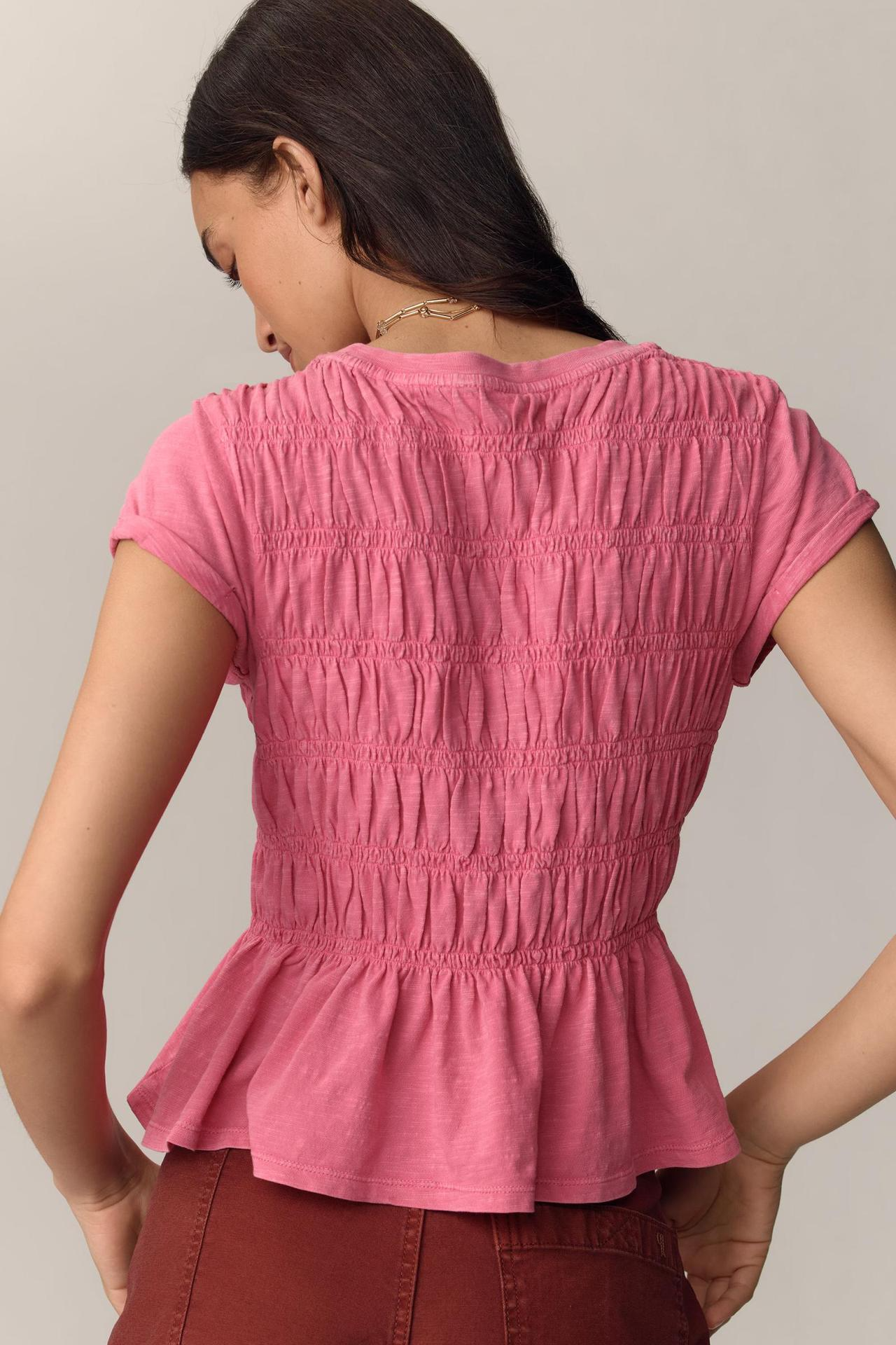 Anna-Berg | Ivory Ruffled Cotton Top
