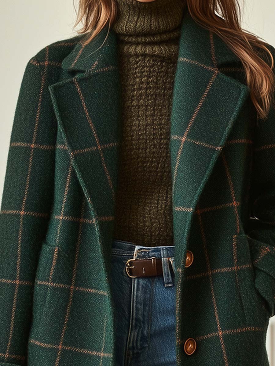 Anna-Berg | Classic Plaid Coat
