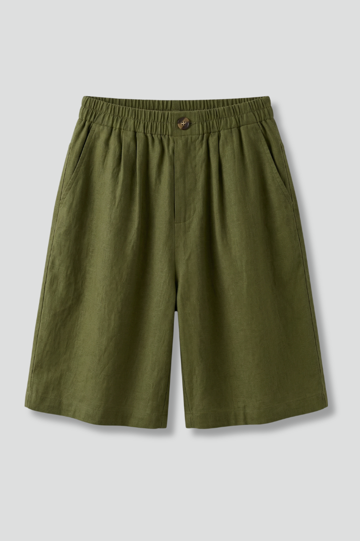 Anna-Berg | Effortless Elastic Waist Relaxed Fit Shorts