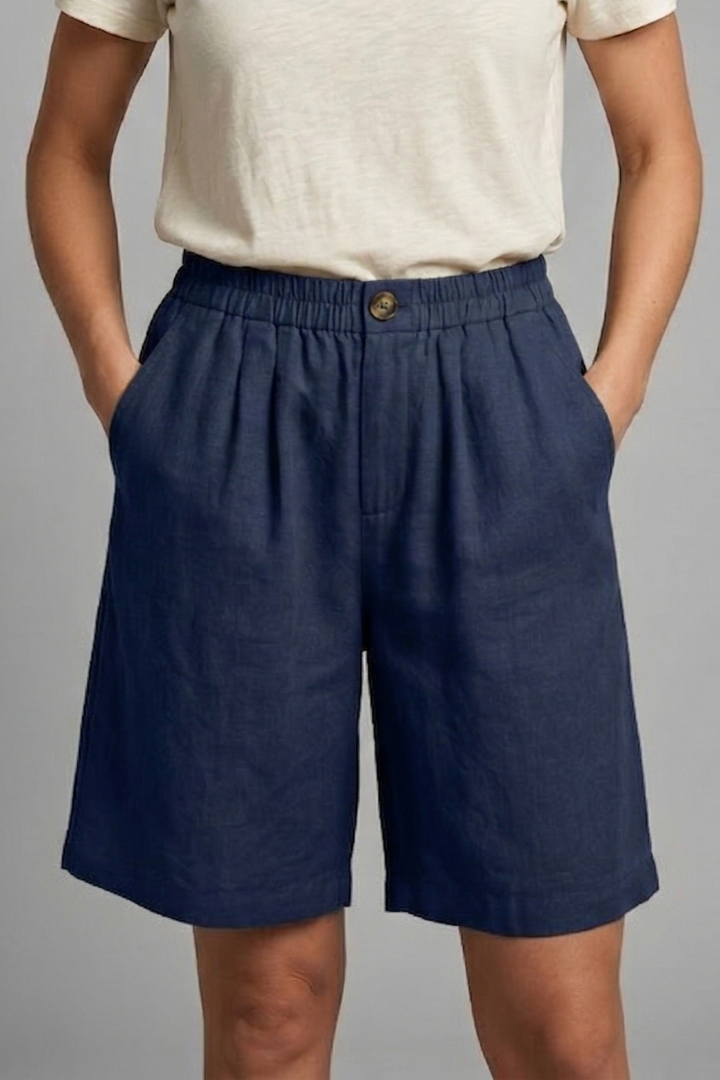 Anna-Berg | Effortless Elastic Waist Relaxed Fit Shorts