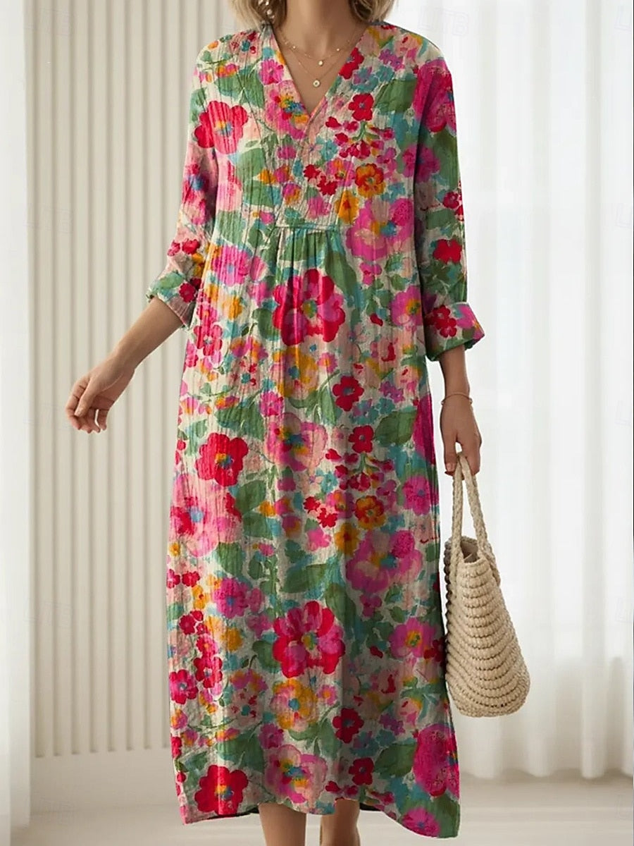 Anna-Berg | Modern Effortlessly Stylish Spring Dress with Graceful Drape