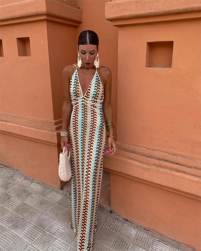 Anna-Berg | Boho Wedding Guest Beach Maxi Dress with a Timeless Finish