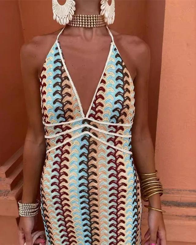 Anna-Berg | Boho Wedding Guest Beach Maxi Dress with a Timeless Finish
