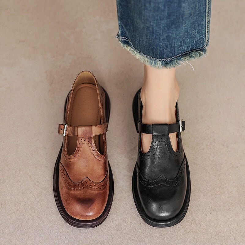 Anna-Berg | Elegant Vegan Leather Mary Jane Sandal for Every Occasion