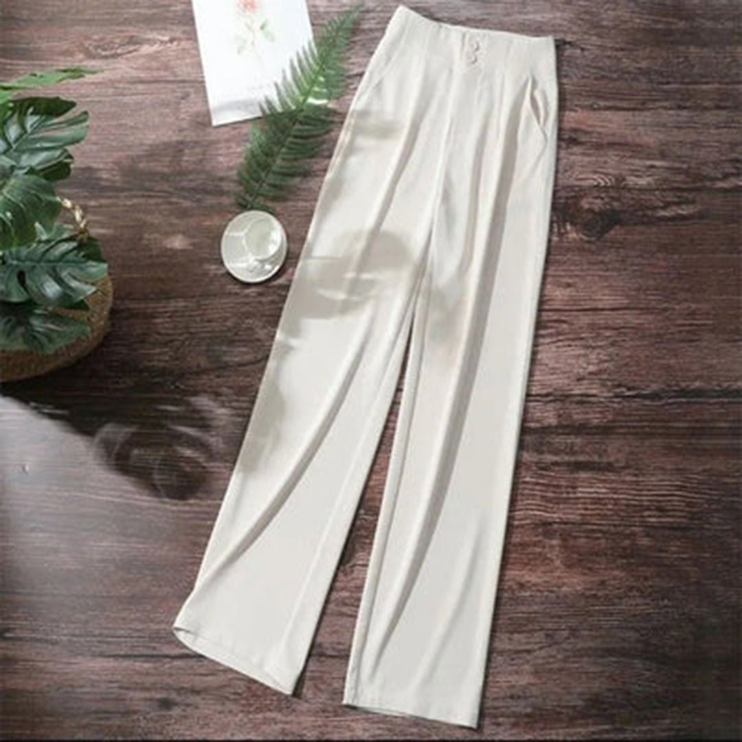 Anna-Berg | Sophisticated High Waisted Wide Leg Pants