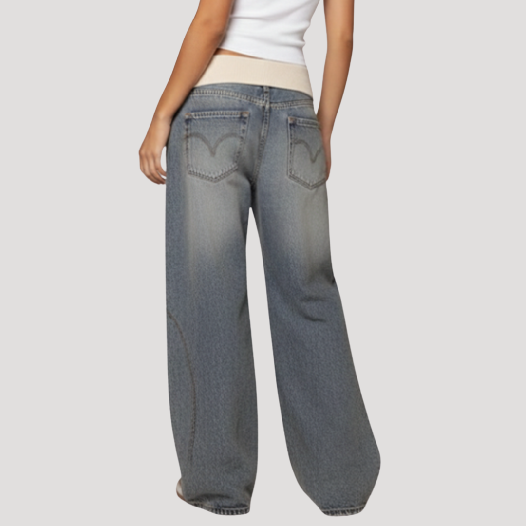 Anna-Berg | Statement Wide Leg Baggy Jeans for a Polished Look