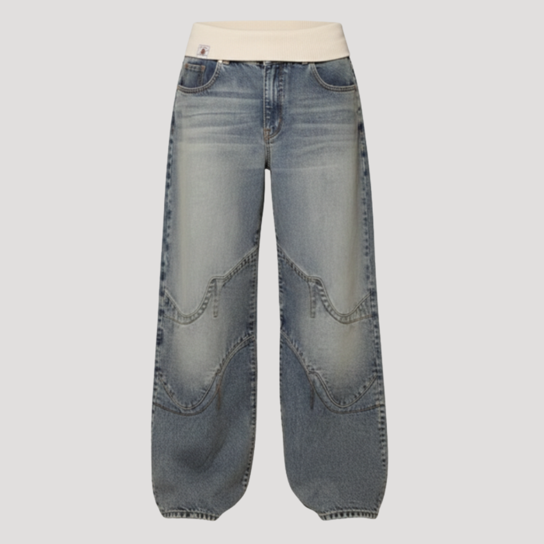 Anna-Berg | Statement Wide Leg Baggy Jeans for a Polished Look