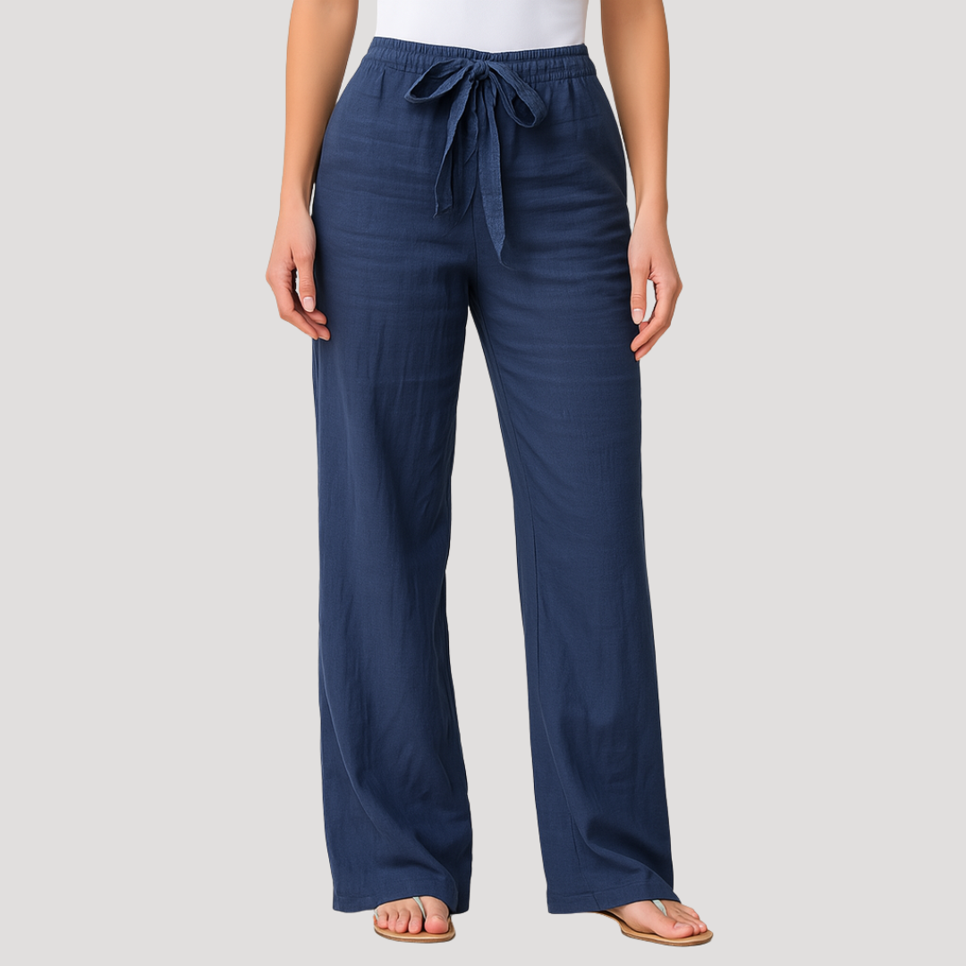 Anna-Berg | Elegant Drawstring Wide Leg Pants for Every Occasion