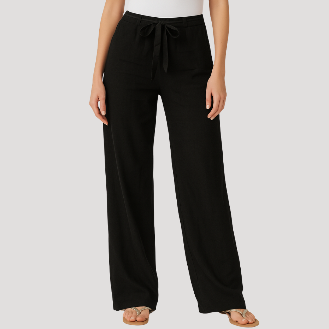 Anna-Berg | Elegant Drawstring Wide Leg Pants for Every Occasion