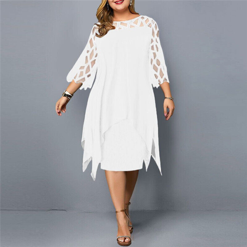 Anna-Berg | Sculpted Airy And Elegant Plus Size Dress Made to Turn Heads