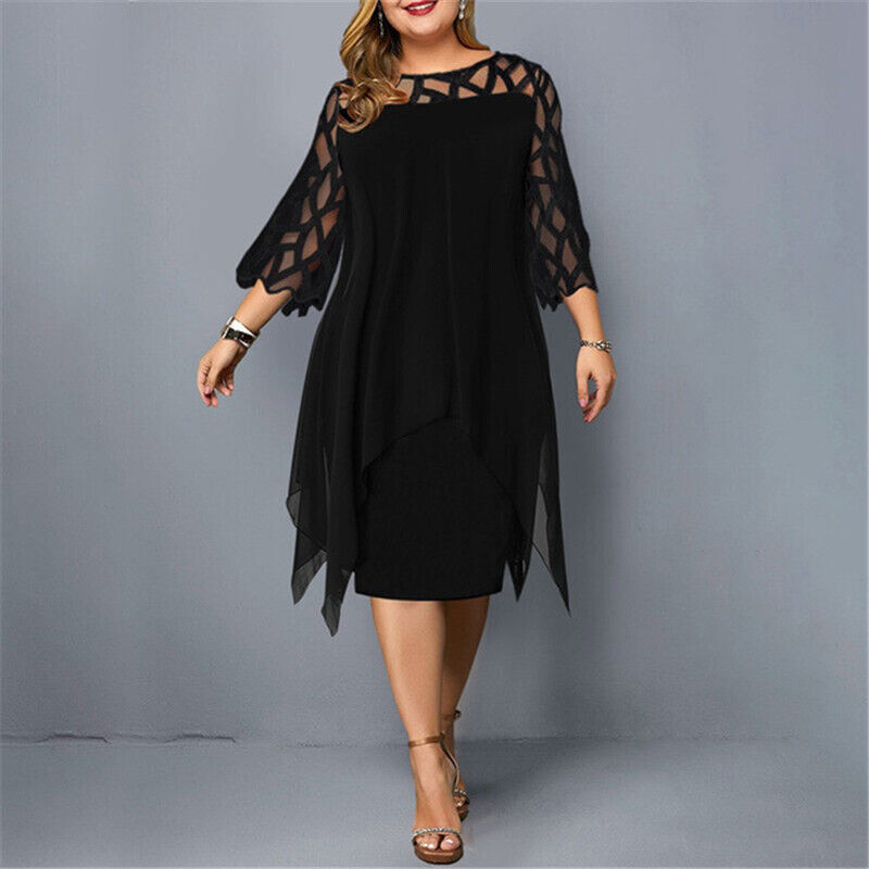 Anna-Berg | Sculpted Airy And Elegant Plus Size Dress Made to Turn Heads