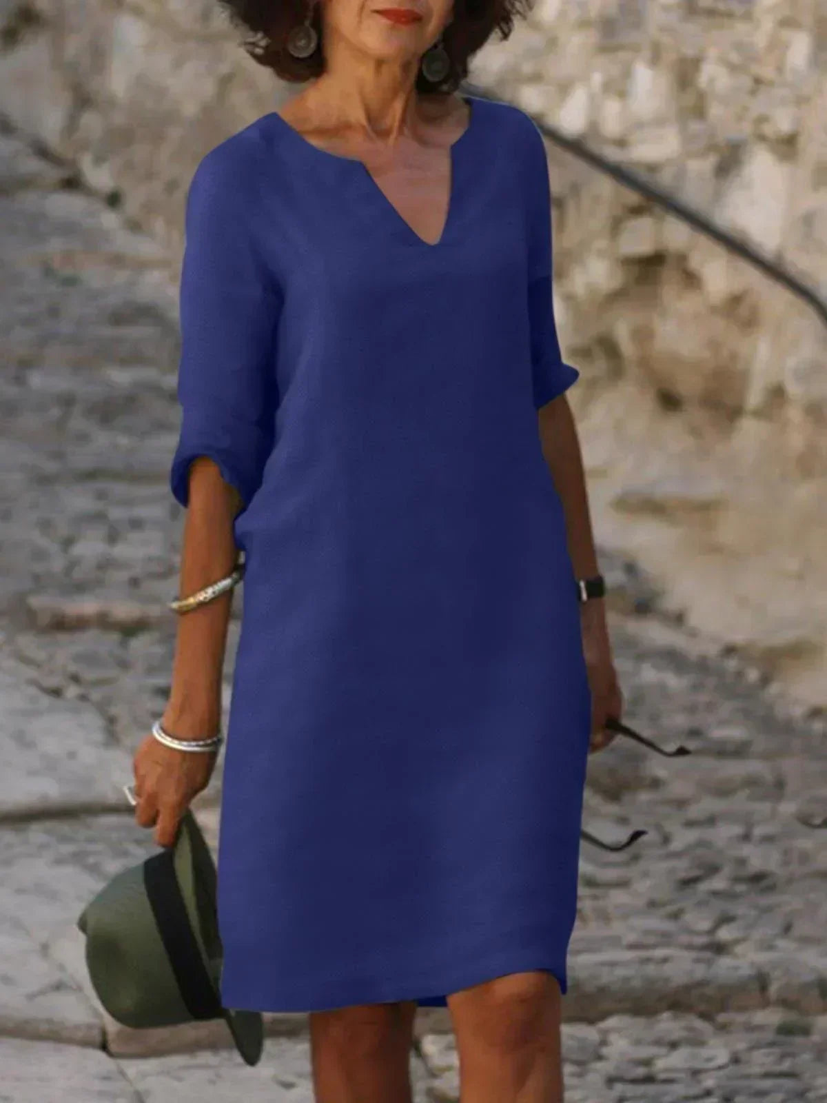 Anna-Berg | Statement Flattering Dress with Graceful Drape