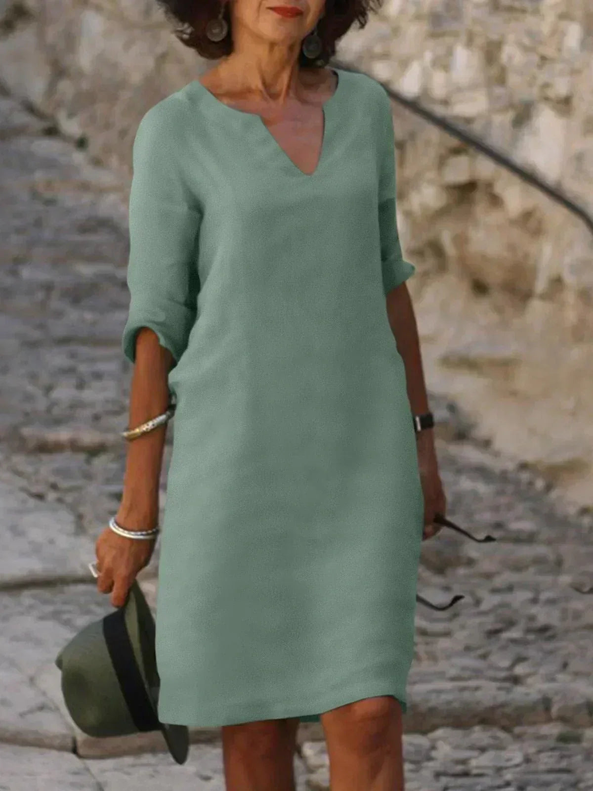 Anna-Berg | Statement Flattering Dress with Graceful Drape