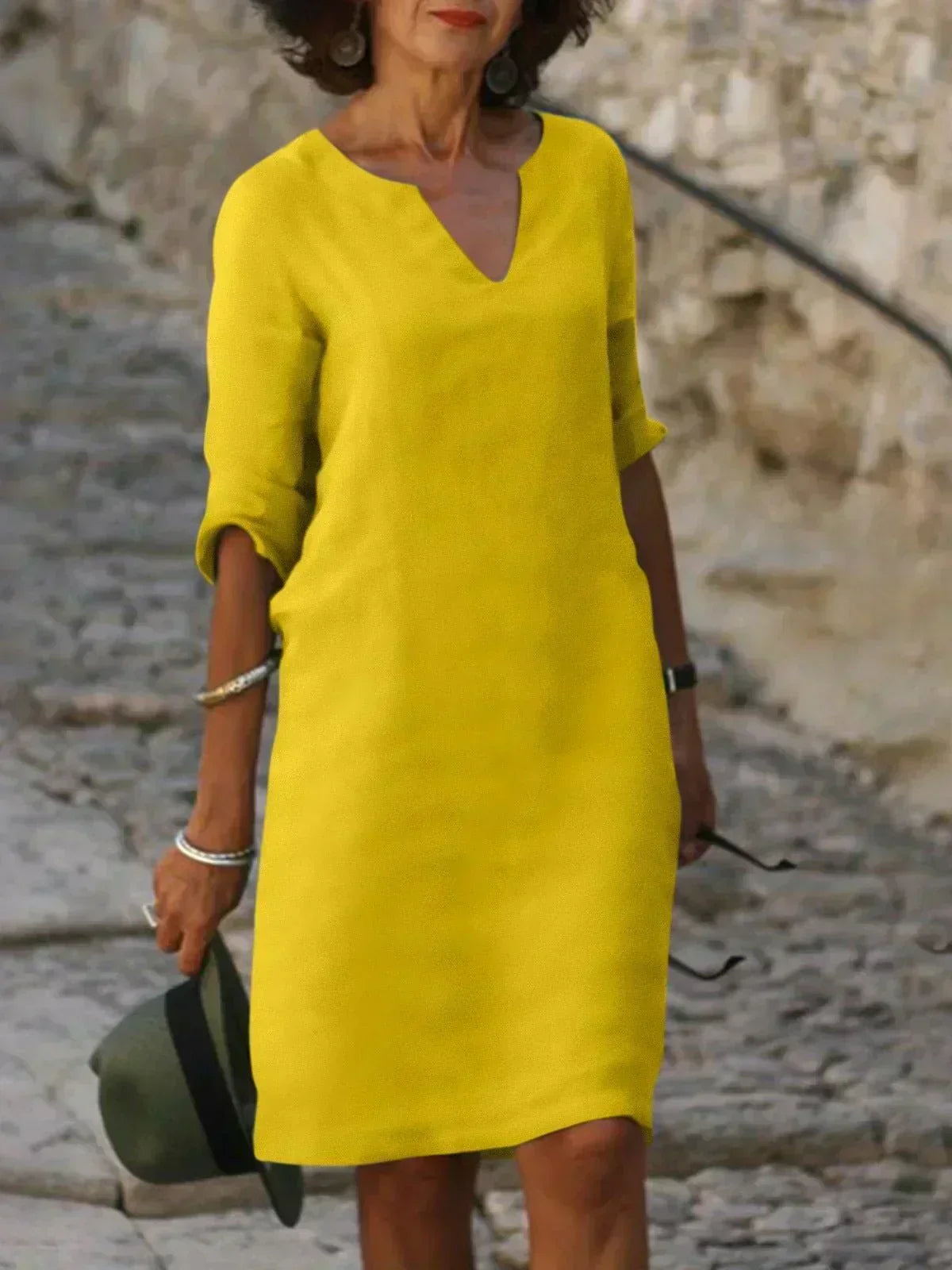 Anna-Berg | Statement Flattering Dress with Graceful Drape