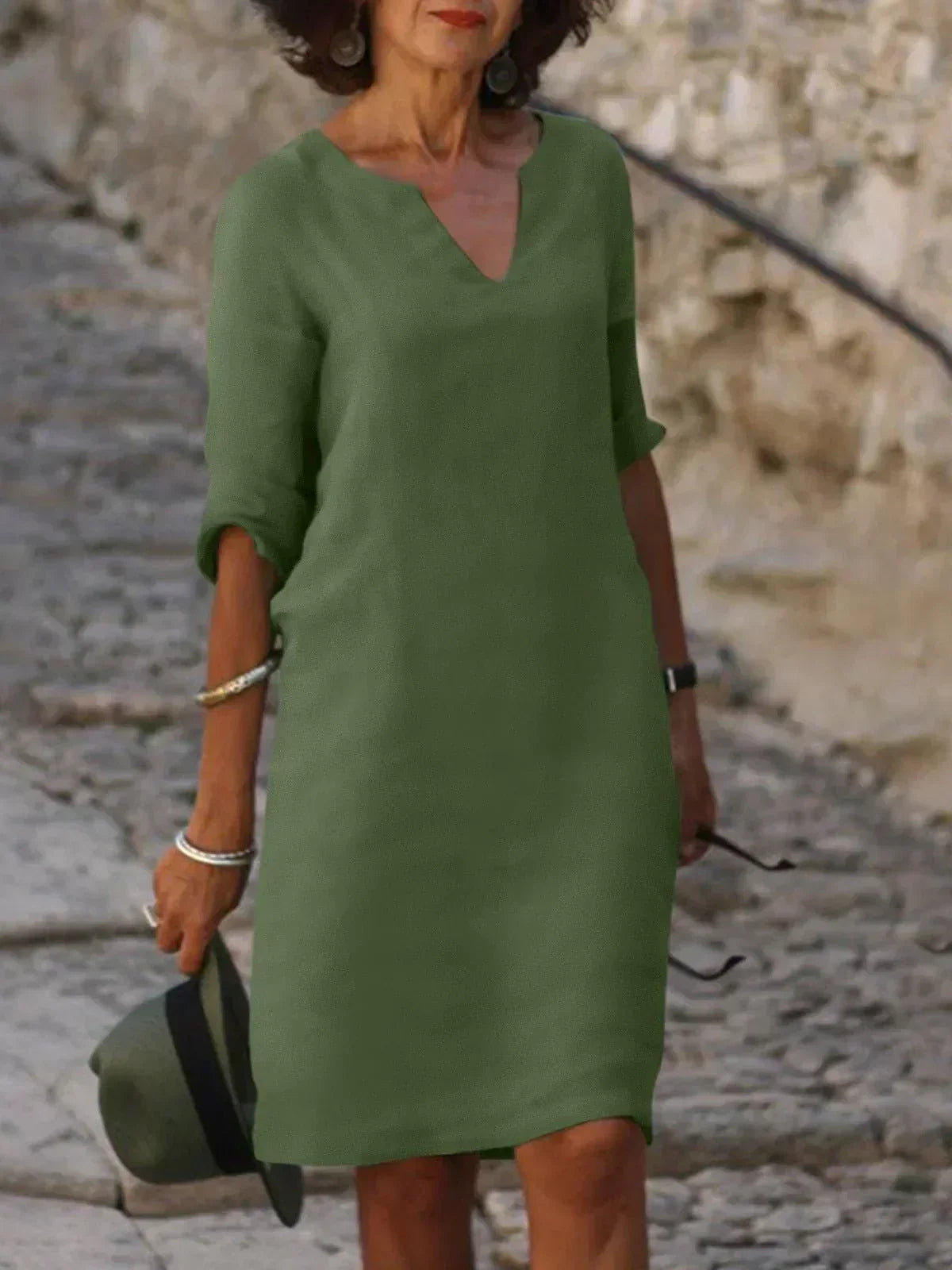 Anna-Berg | Statement Flattering Dress with Graceful Drape