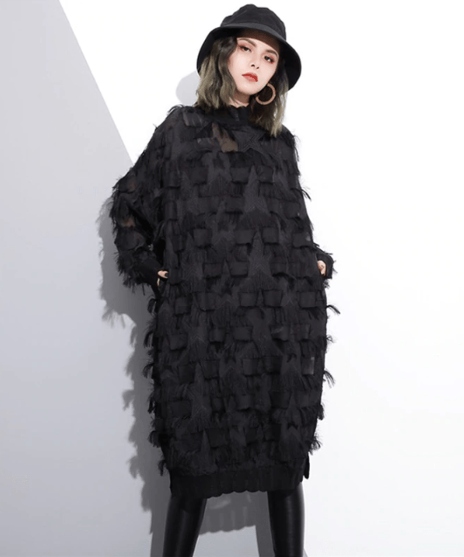 Anna-Berg | Tassel See-Through Dress