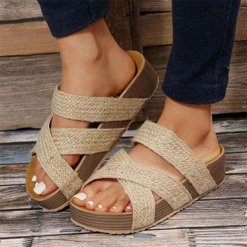 Anna-Berg | Graceful Orthopedic Cushioned Sandals with Graceful Drape