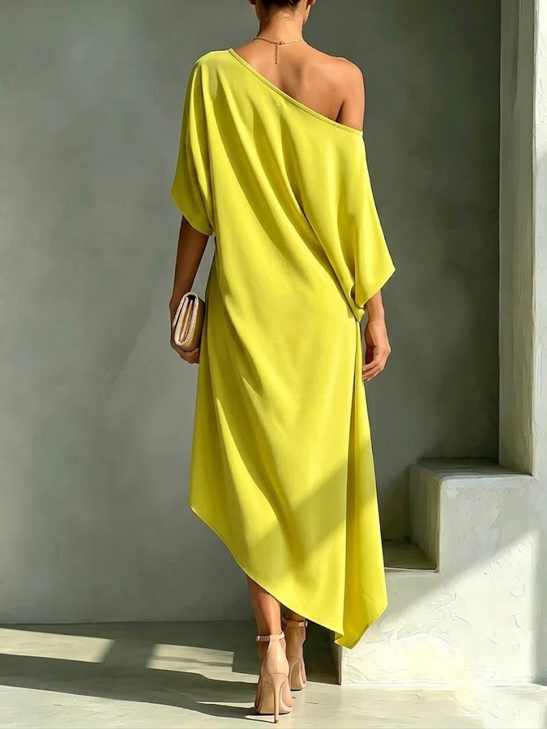 Anna-Berg | Elegant Asymmetrical Dress with a Timeless Finish