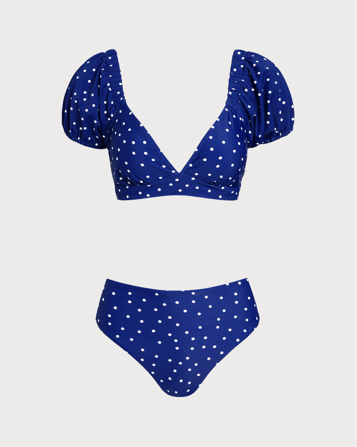 Anna-Berg | Polka Dot Bikini Set for Women, Royal Blue, Regular Fit