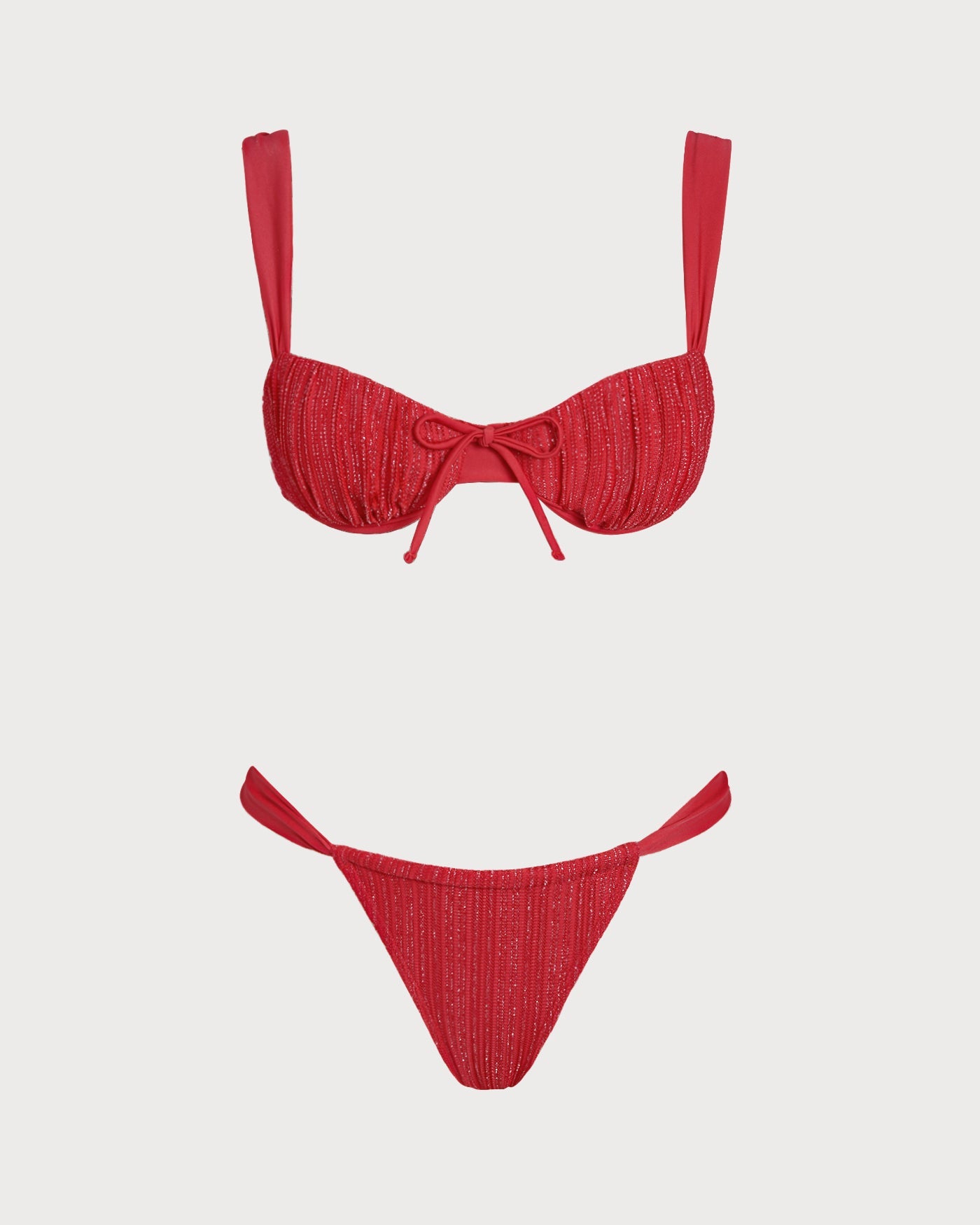 Anna-Berg | Underwire Bikini Set, Women's, Sequins, Red
