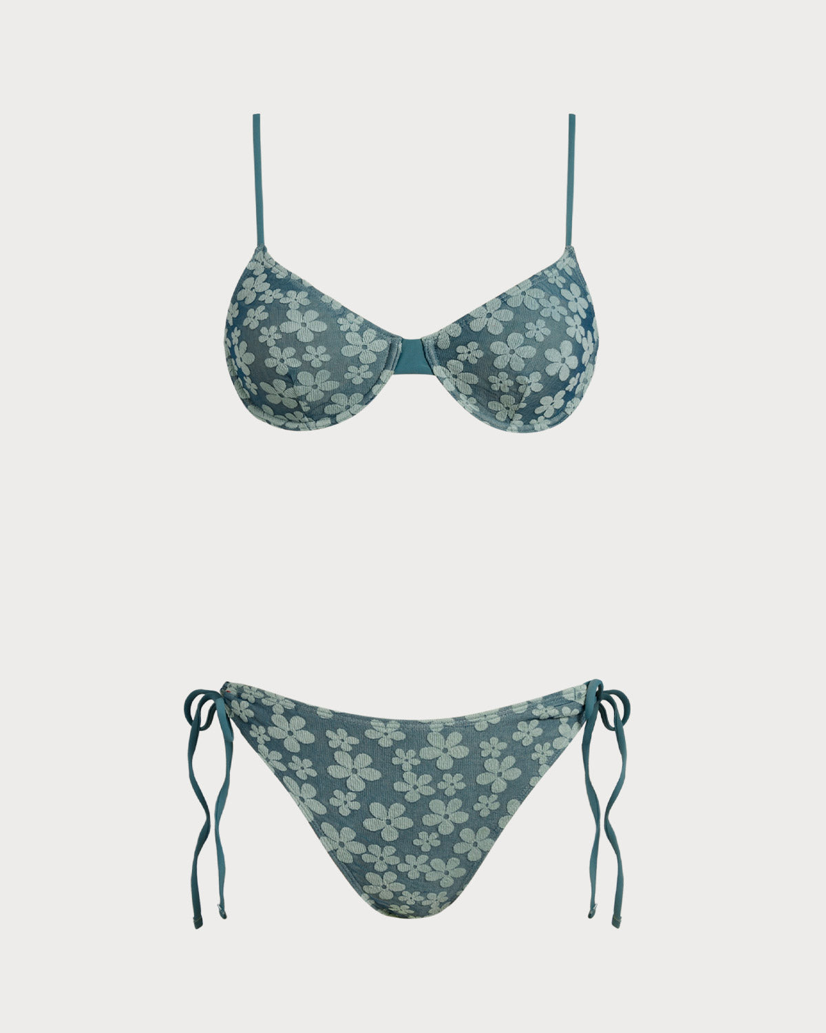 Anna-Berg | Floral Underwire Bikini Set for Women, Green