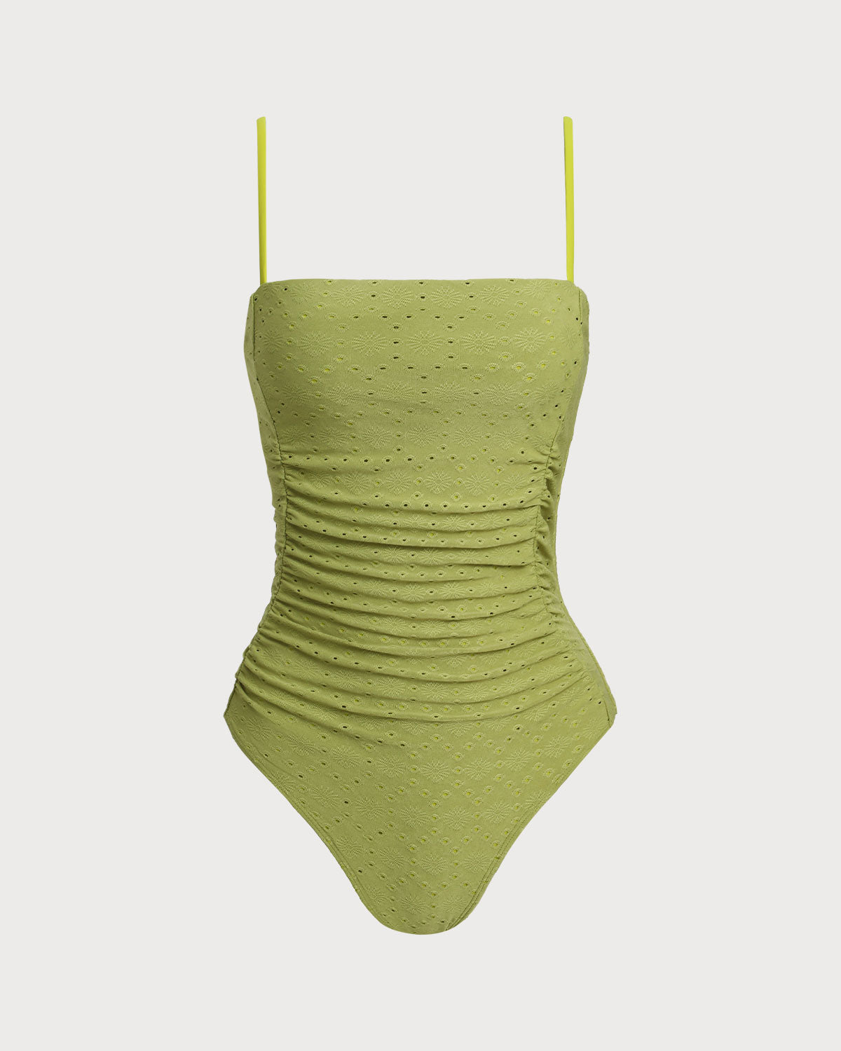 Anna-Berg | Green Jacquard Bralette Swimwear