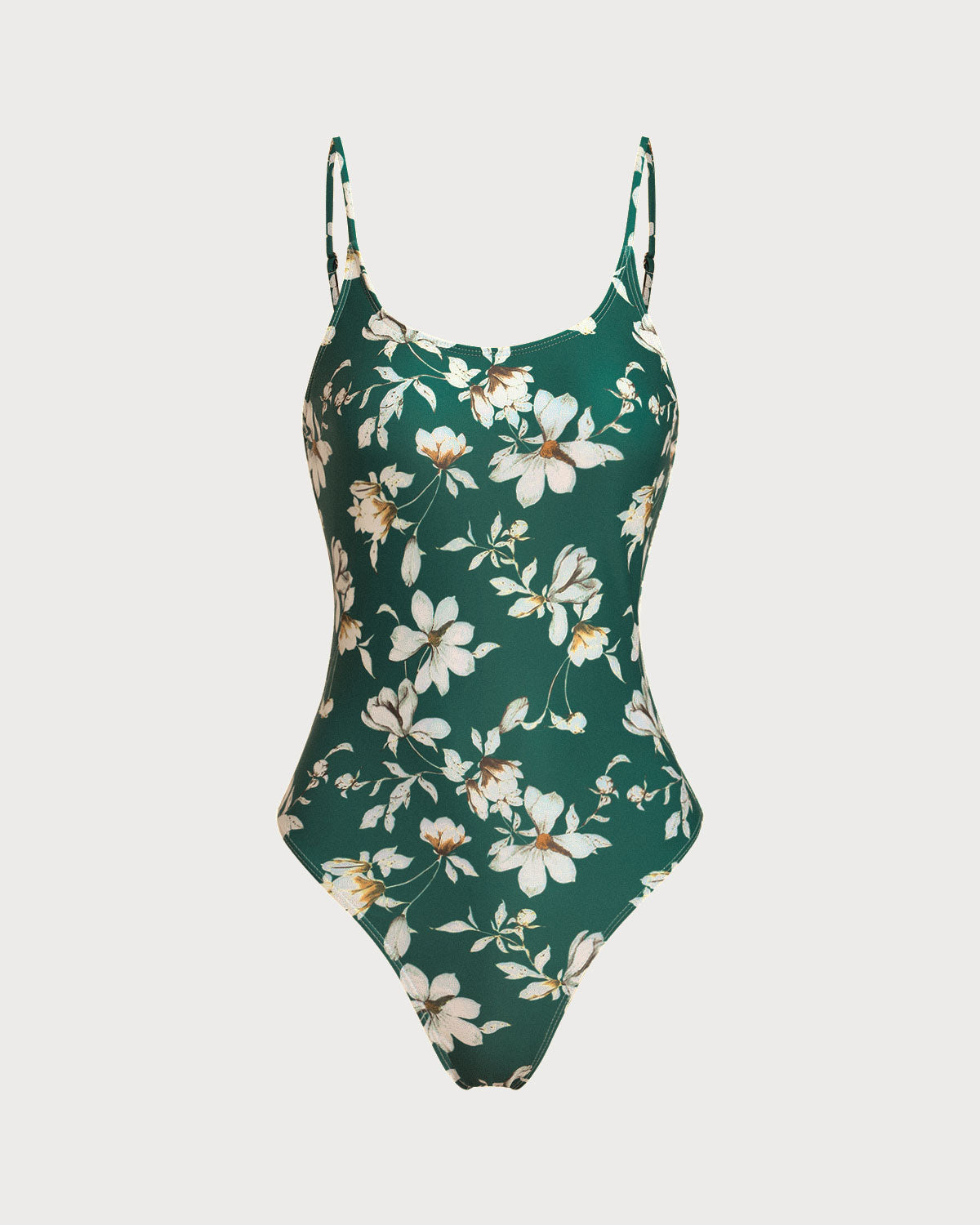 Anna-Berg | Backless One Piece Swimwear for Women, Green Floral