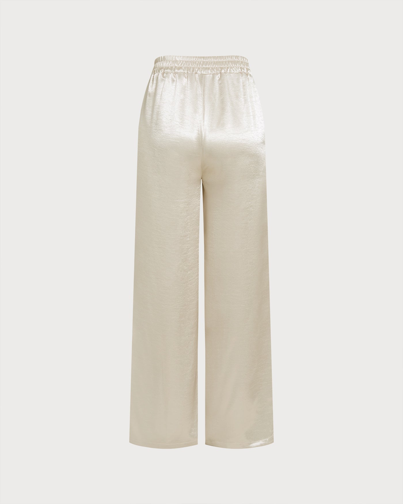 Anna-Berg | Casual Pant for Women, Elastic Waist, Cotton, Regular Fit, Apricot