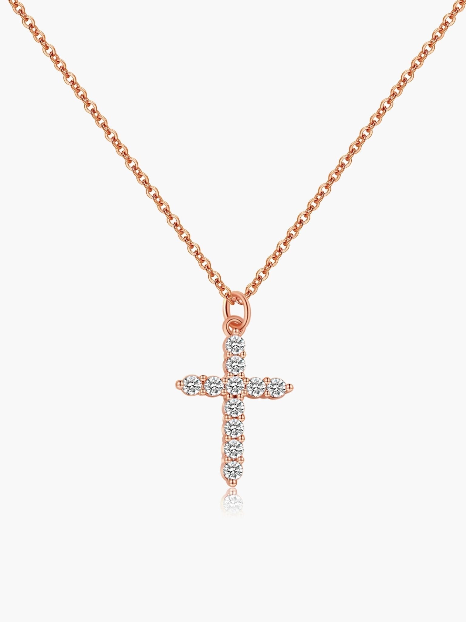 Ariadne Zirconia Cross Hanging Necklace